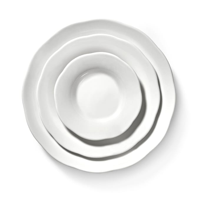 Silhouette deep side plate M Ø15 cm, White Serax