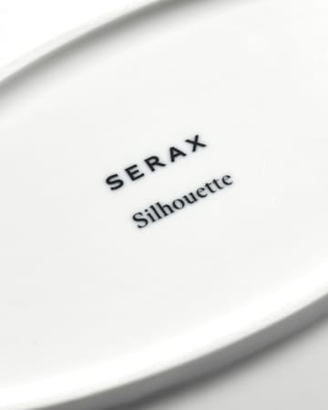 Silhouette oval deep plate L 21x30 cm - White - Serax
