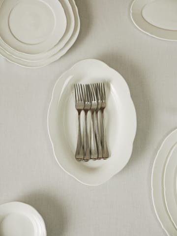 Silhouette oval deep plate L 21x30 cm - White - Serax