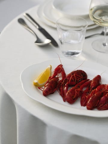 Silhouette oval deep plate L 21x30 cm - White - Serax