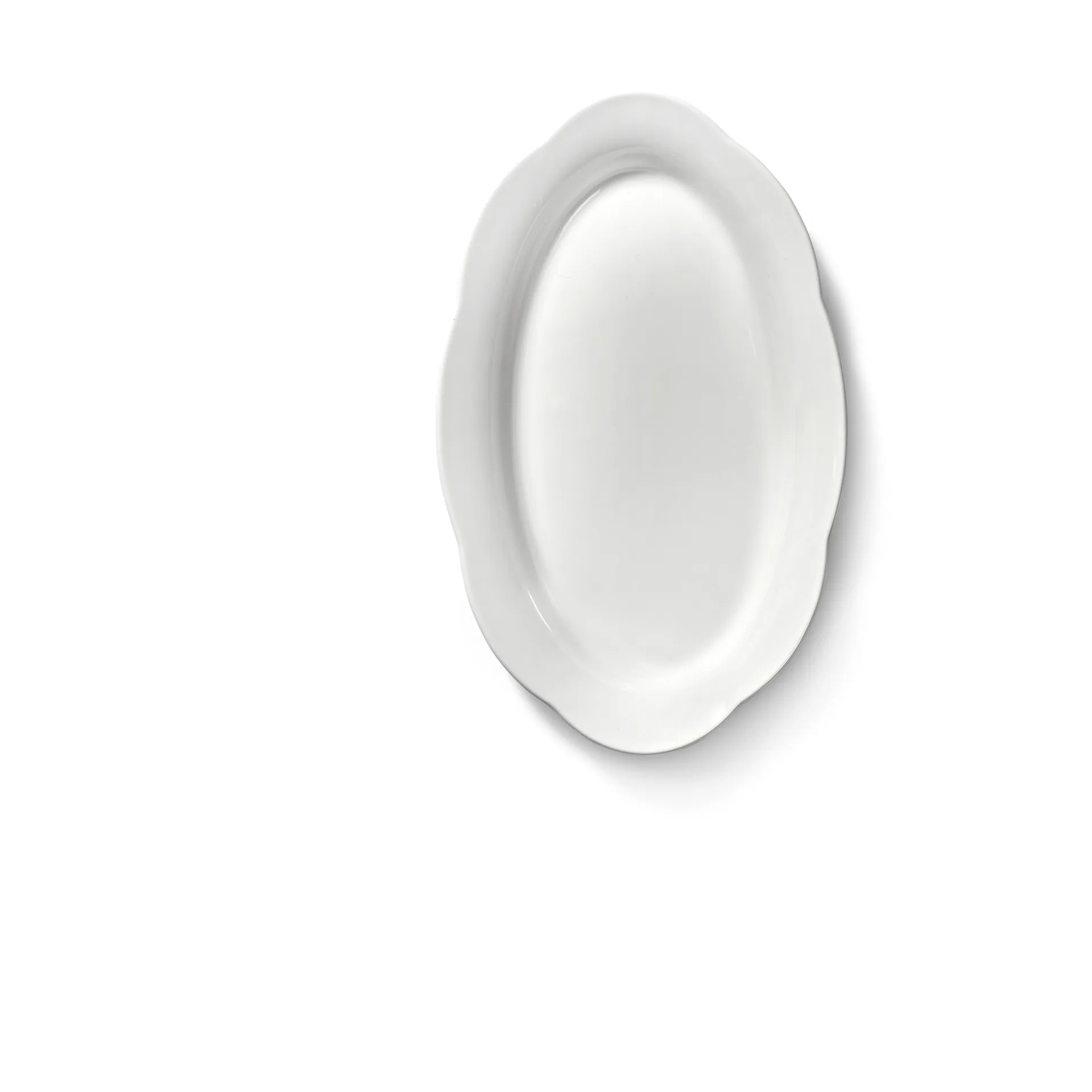 Silhouette oval deep plate M 15x24.5 cm 2-pack, White Serax