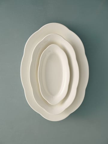 Silhouette oval deep plate M 15x24.5 cm 2-pack - White - Serax