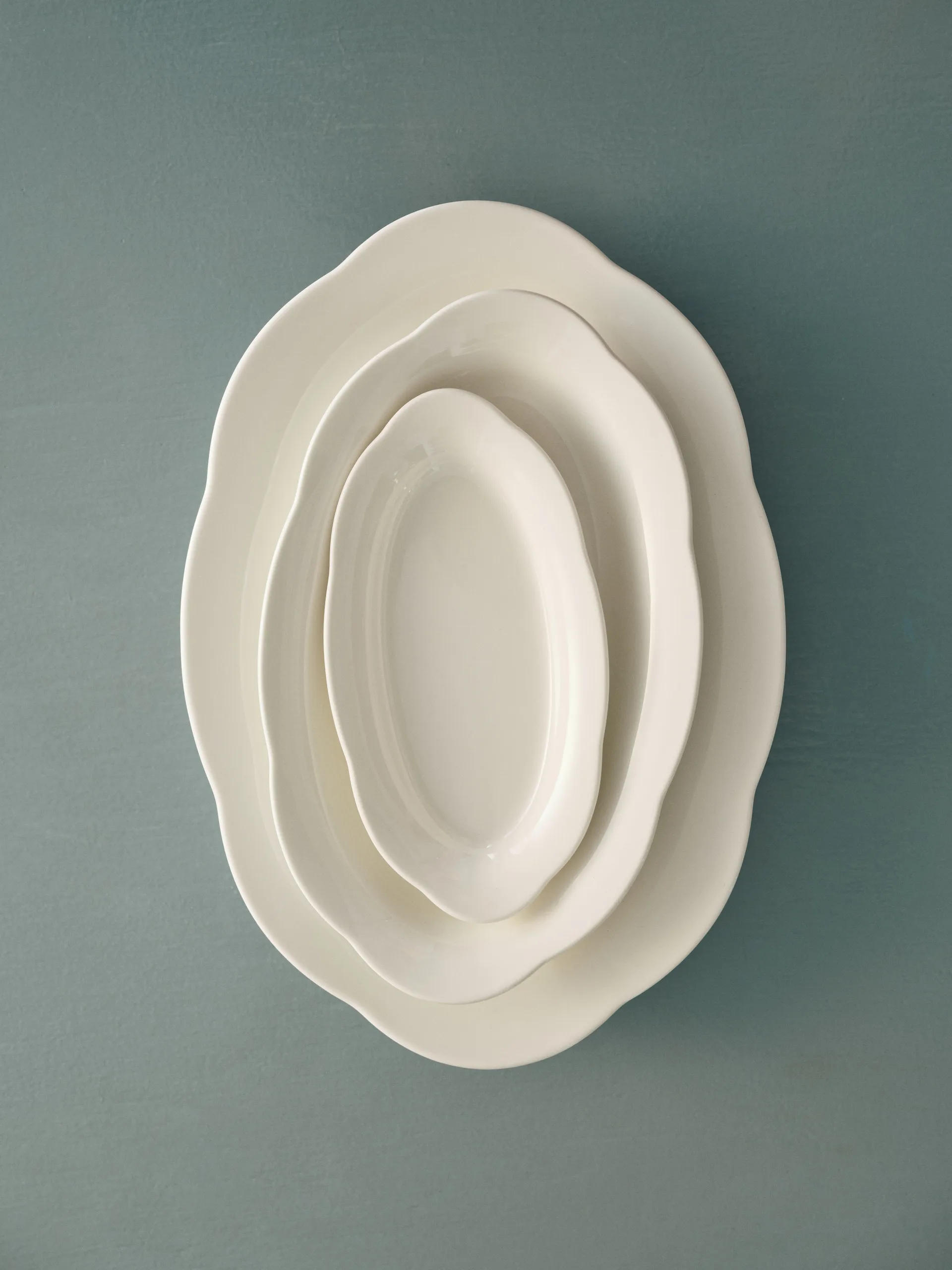 Silhouette oval deep plate S 10x18.5 cm 2-pack, White Serax