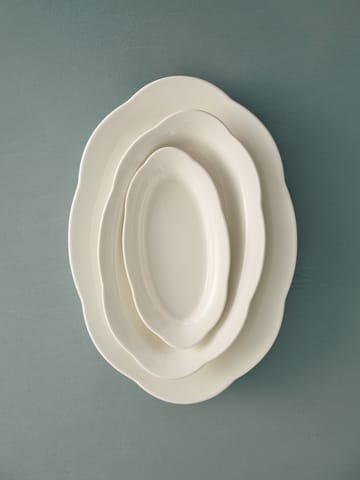 Silhouette oval deep plate S 10x18.5 cm 2-pack - White - Serax