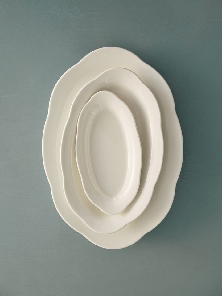 Silhouette oval deep plate S 10x18.5 cm 2-pack, White Serax