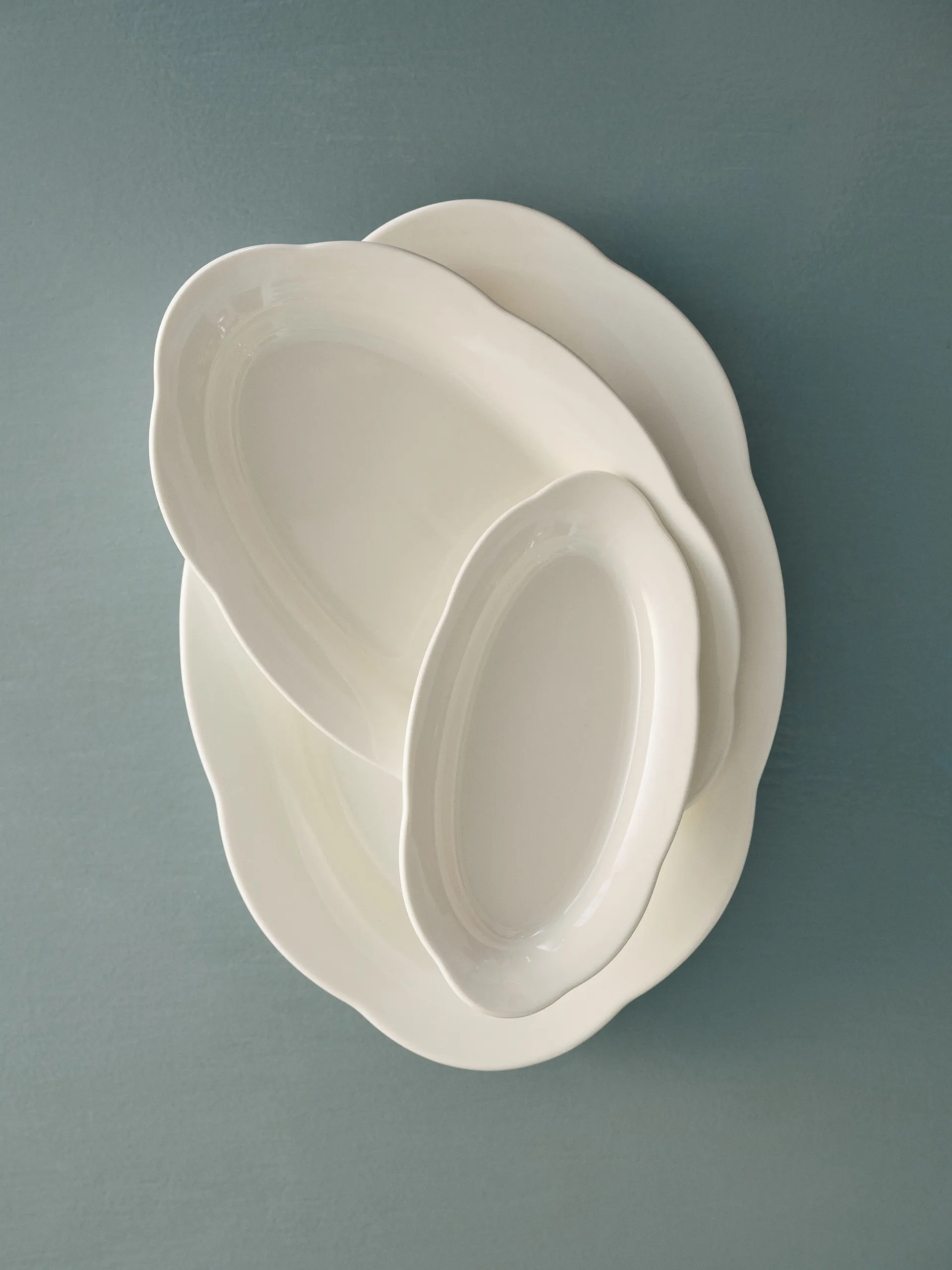 Silhouette oval deep plate S 10x18.5 cm 2-pack, White Serax