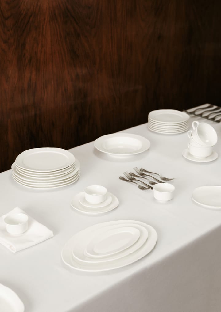 Silhouette oval plate L 21x30 cm 4-pack, White Serax