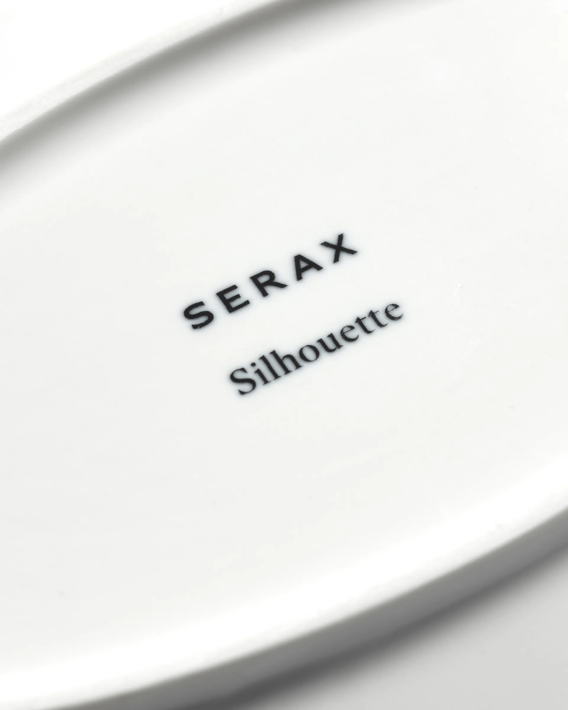 Silhouette oval plate M 15x24.5 cm 4-pack, White Serax