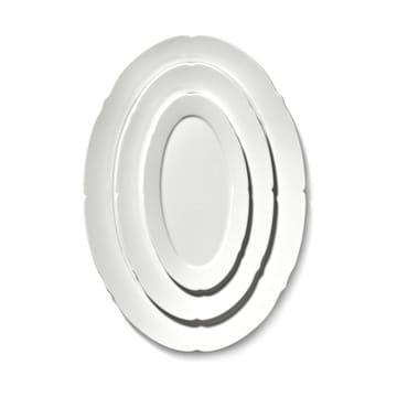 Silhouette oval plate M 15x24.5 cm - White - Serax
