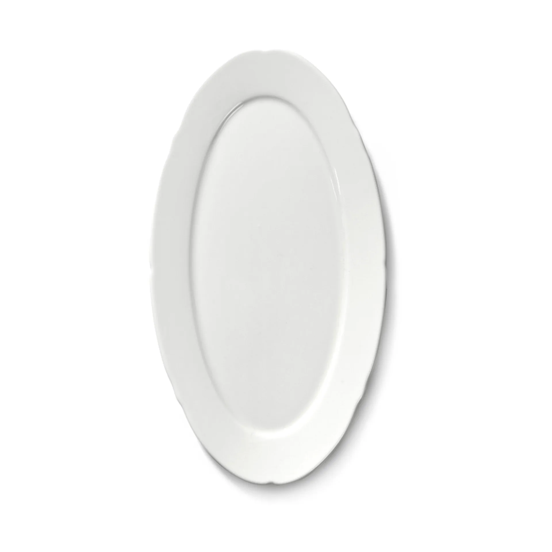 Silhouette oval plate S 10x18.5 cm 4-pack, White Serax