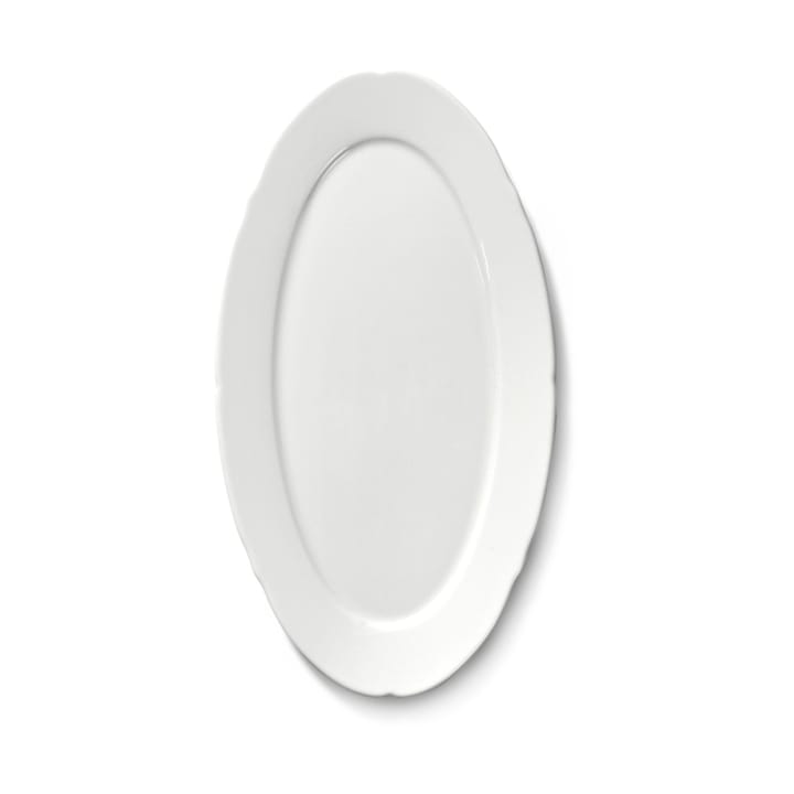Silhouette oval plate S 10x18.5 cm, White Serax