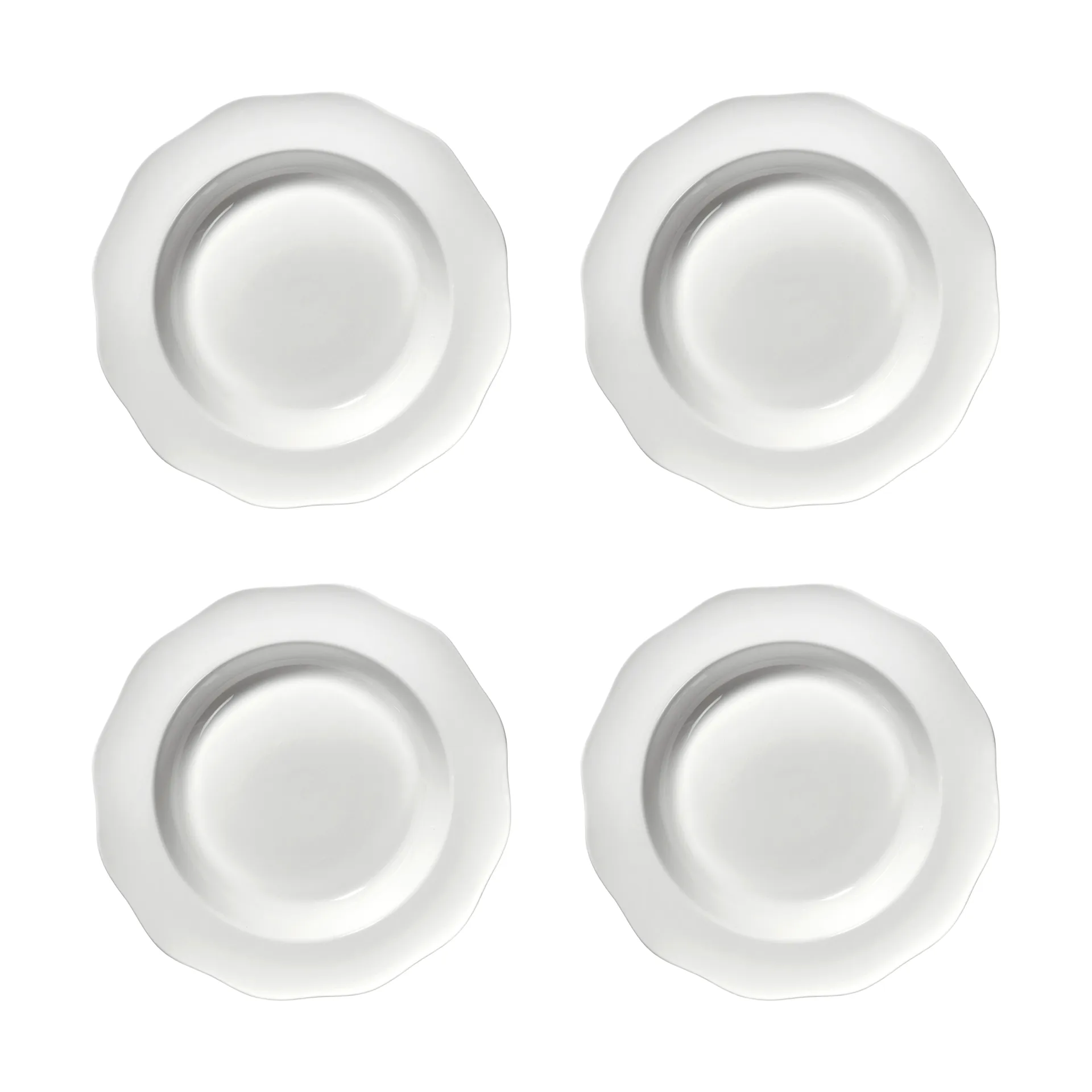 Silhouette pasta plate Ø22 cm 4-pack, White Serax