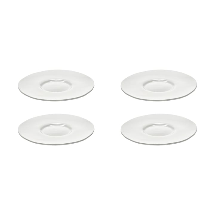 Silhouette saucer for espresso cup Ø10.3 cm 4-pack - White - Serax