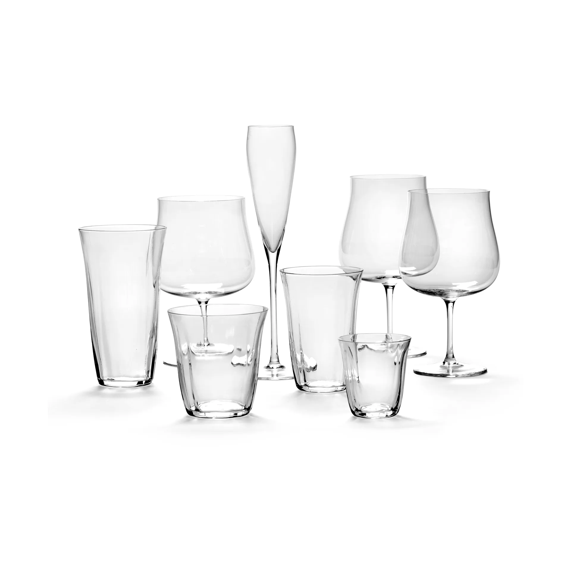 Silhouette white wine glass 59 cl 4-pack, Clear Serax