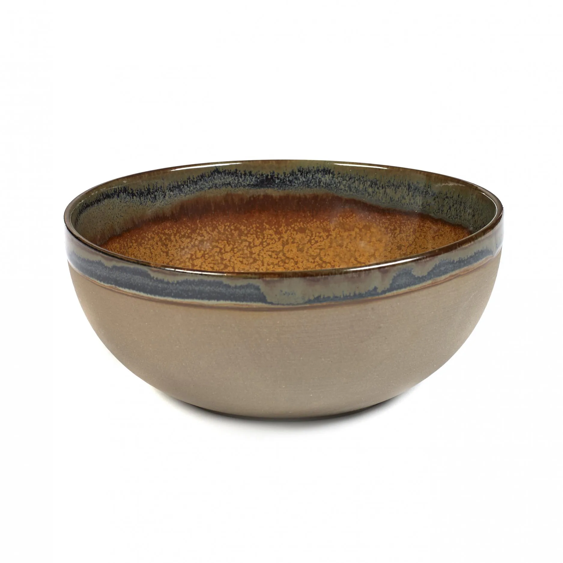Surface serving bowl 19 cm, rusty brown Serax