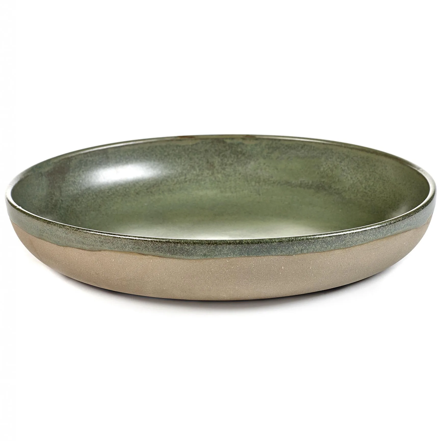 Surface serving saucer 32 cm, camogreen Serax