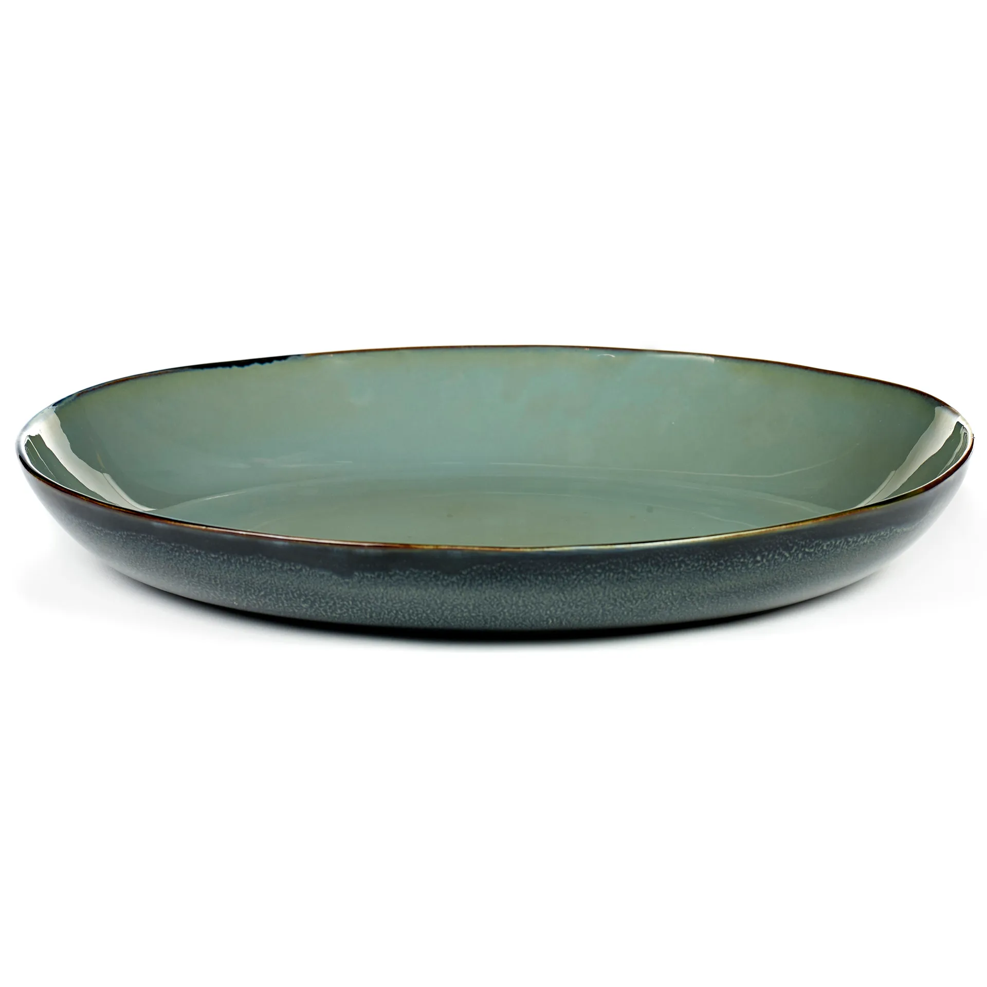 Terres de Rêves serving saucer 35.5 cm, smokey blue-dark blue Serax