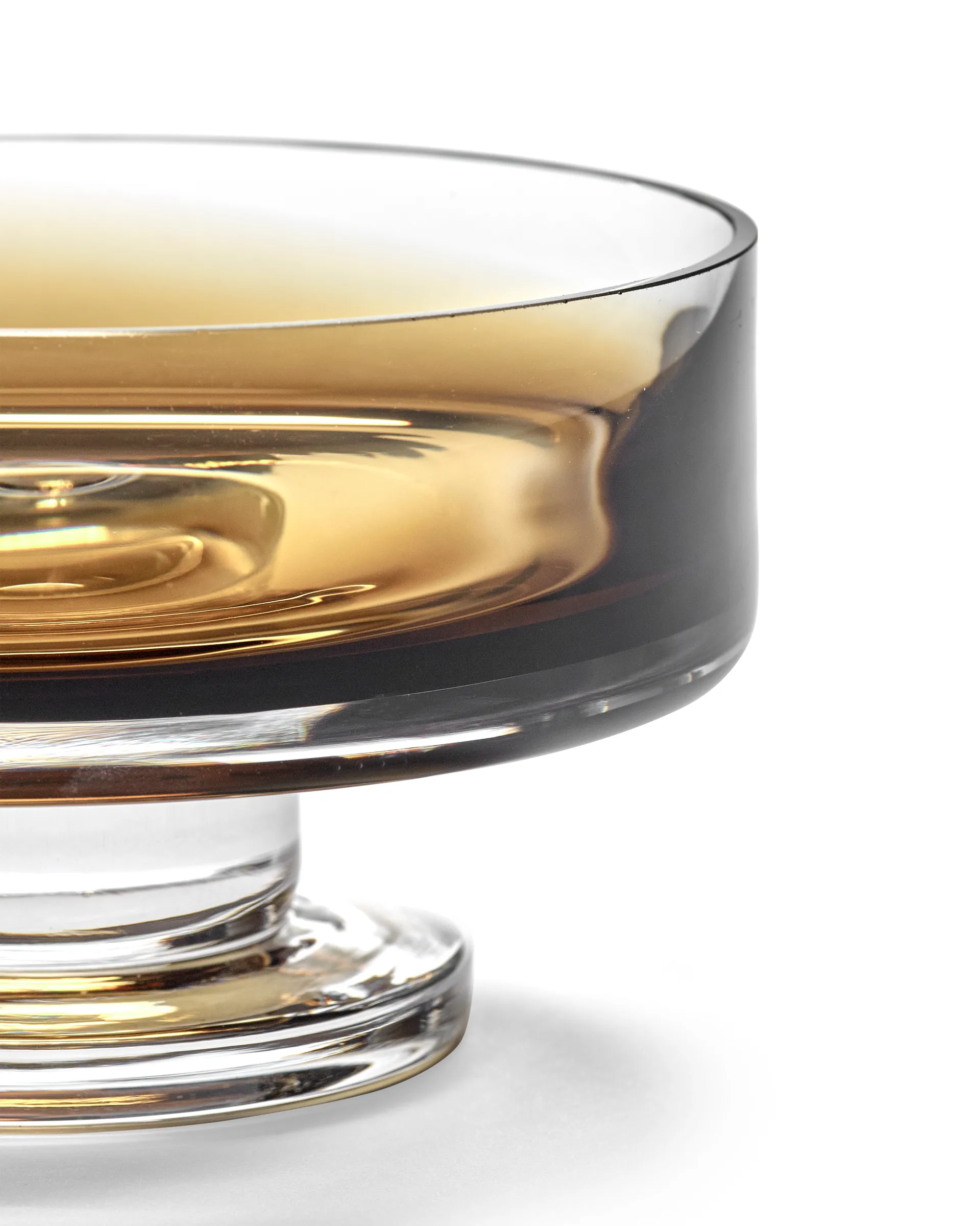 Zuma low footed bowl M Ø13.6 cm, Amber Serax