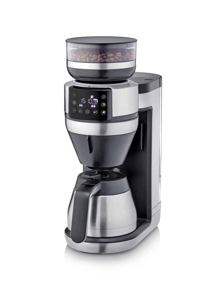 Filka KA fully automatic coffee maker thermos, Brushed steel-black Severin