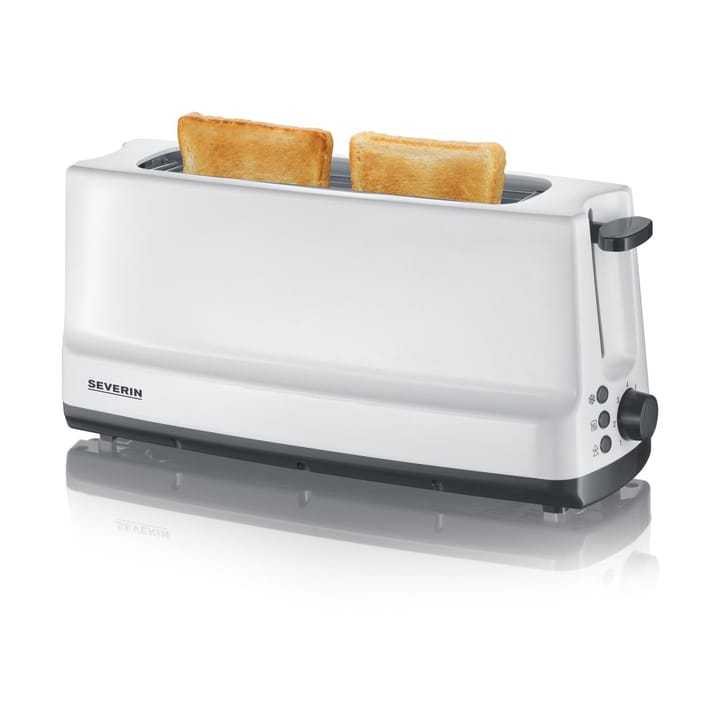 Severin AT 2232 longslot toaster 2 Slices, White Severin