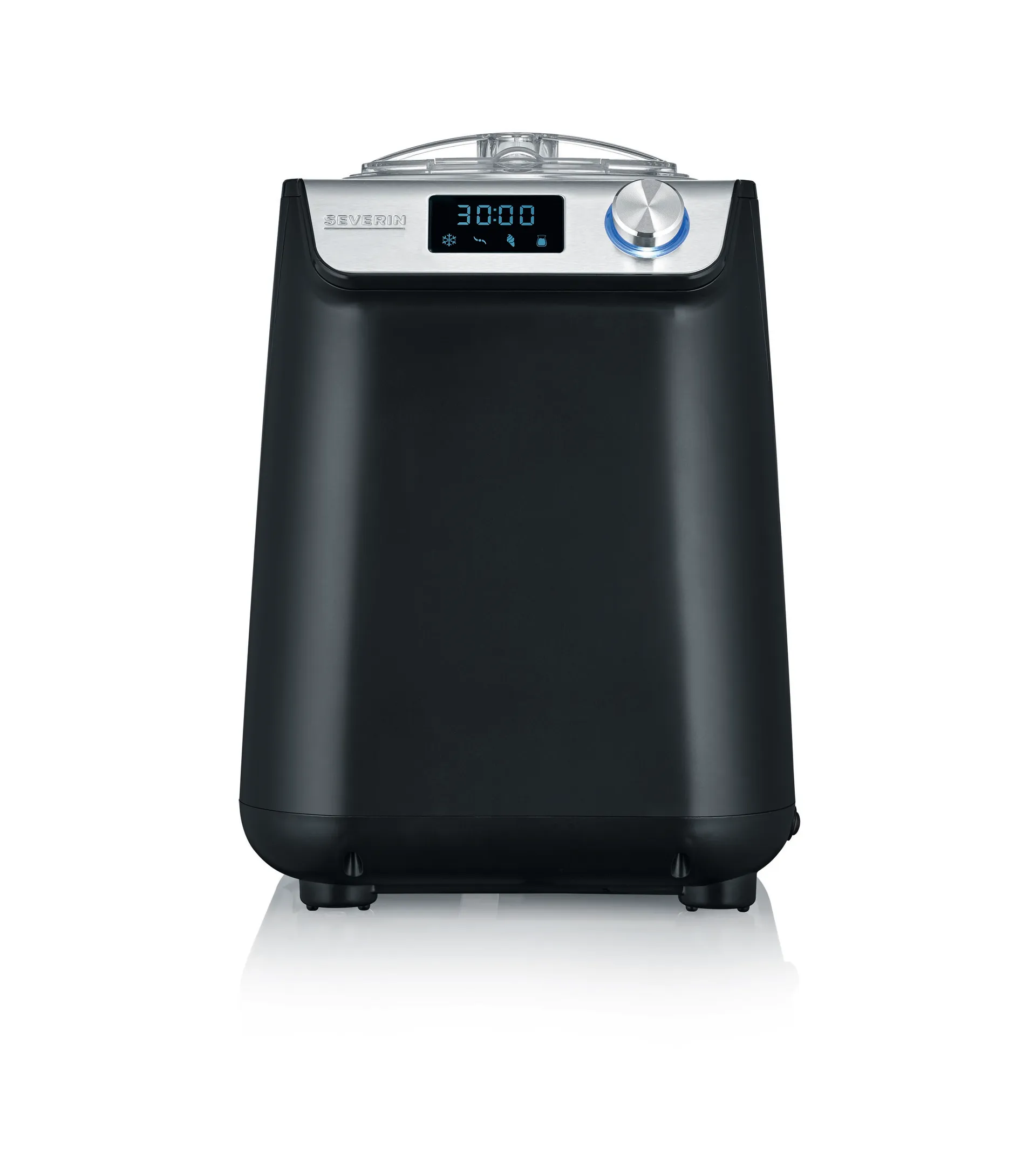 Severin EZ 7407 ice cream maker with compressor 1.2 L, Black Severin