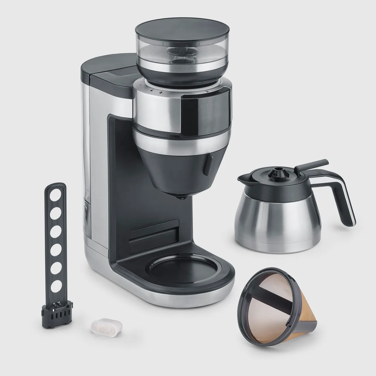 Severin KA 4851 FILKA fully automatic coffee maker, Brushed steel-black Severin