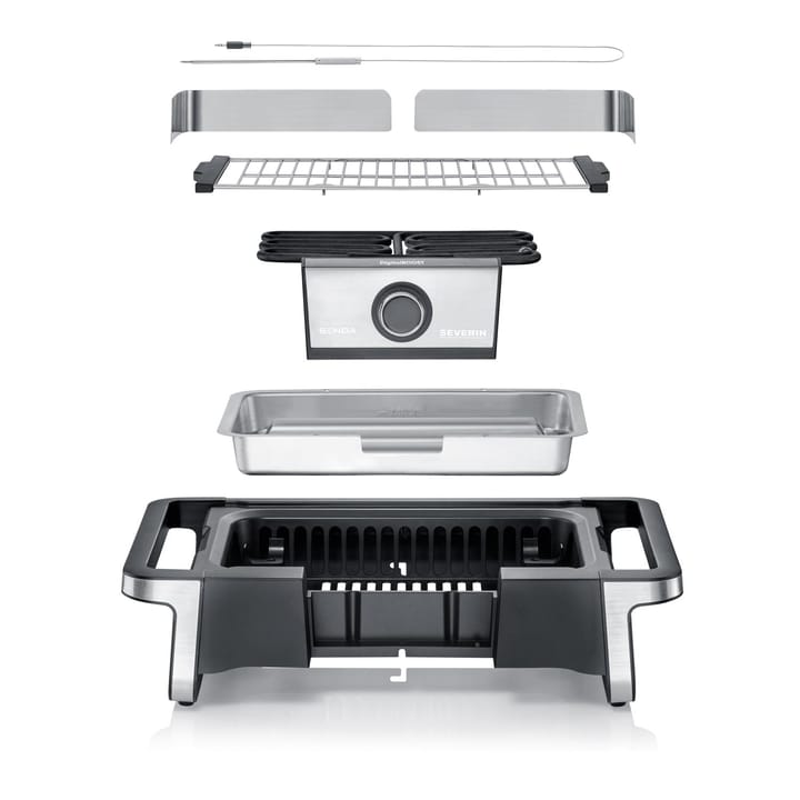 Severin PG 8118 Senoa DigitalBoost electric grill with stand, Black Severin