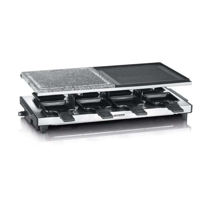 Severin RG 2373 Raclette Deluxe Combo 8 Pans, Silver Severin