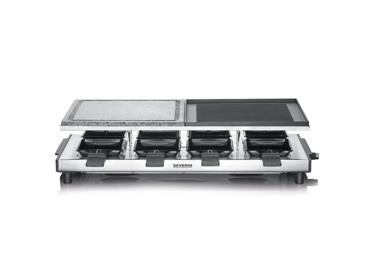 Severin RG 2373 Raclette Deluxe Combo 8 Pans, Silver Severin