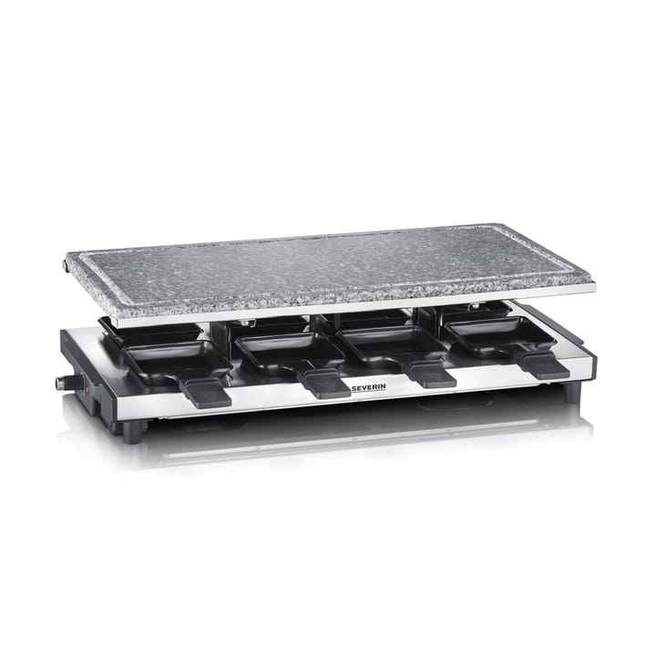 Severin RG 2374 Raclette with Stone 8 Pans, Silver Severin
