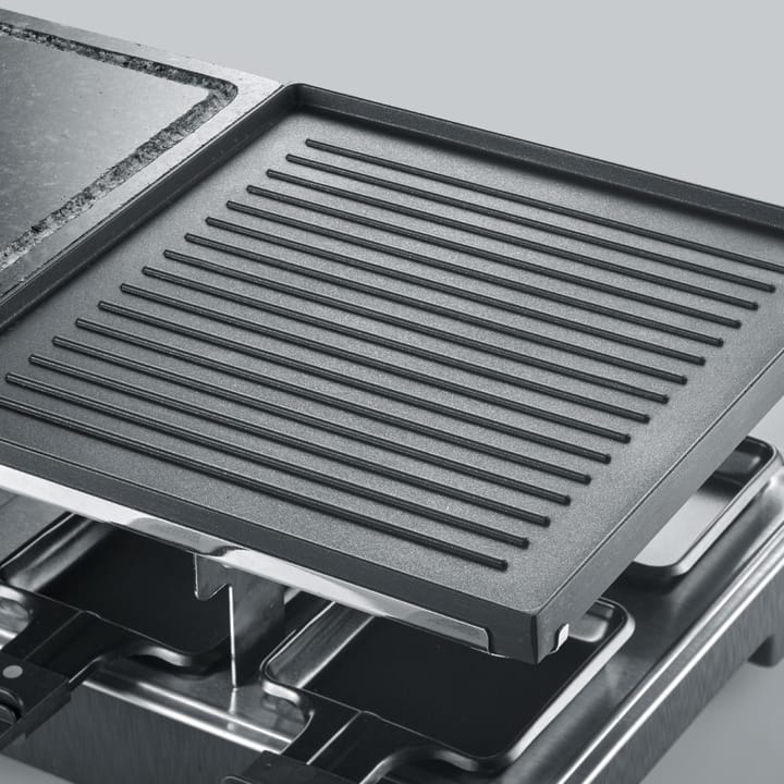 Severin RG 2376 Raclette Combo Grill/Stone 8 Pans, Black Severin