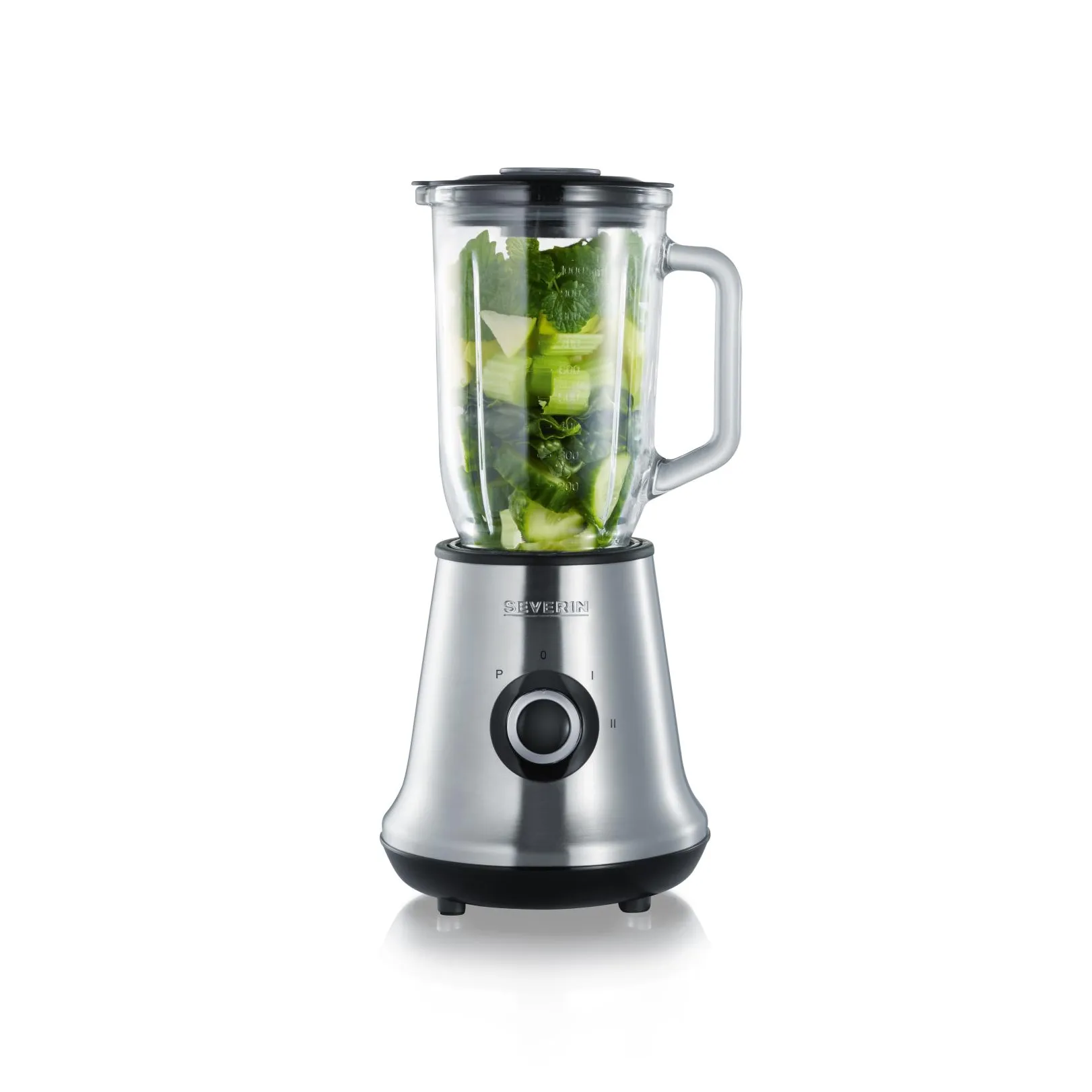 Severin SM 3734 Blender Glass Jug 1 L, Brushed steel Severin
