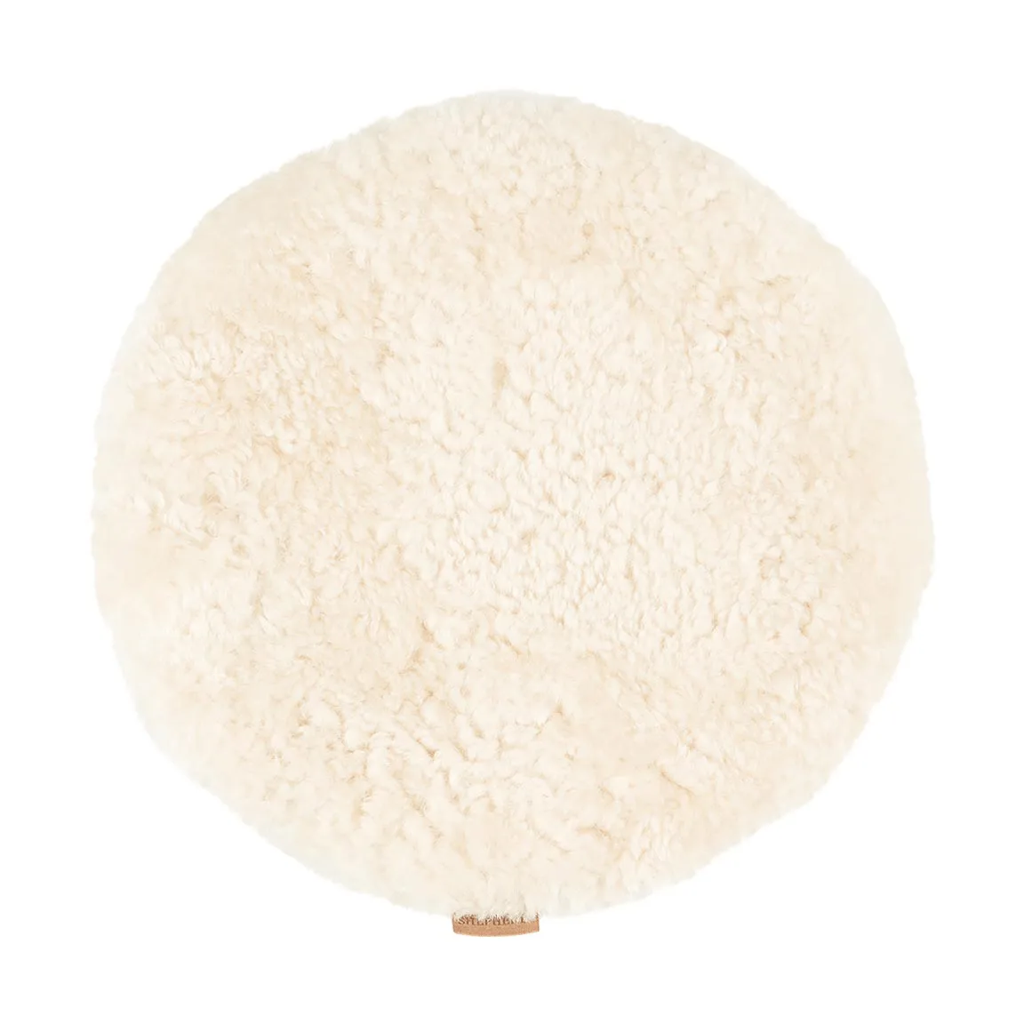 Jill padded chair cushion, Cream (white), Ø36 cm Shepherd of Sweden