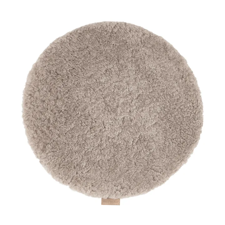 Jill padded chair cushion - Stone (beige), Ø36 cm - Shepherd of Sweden