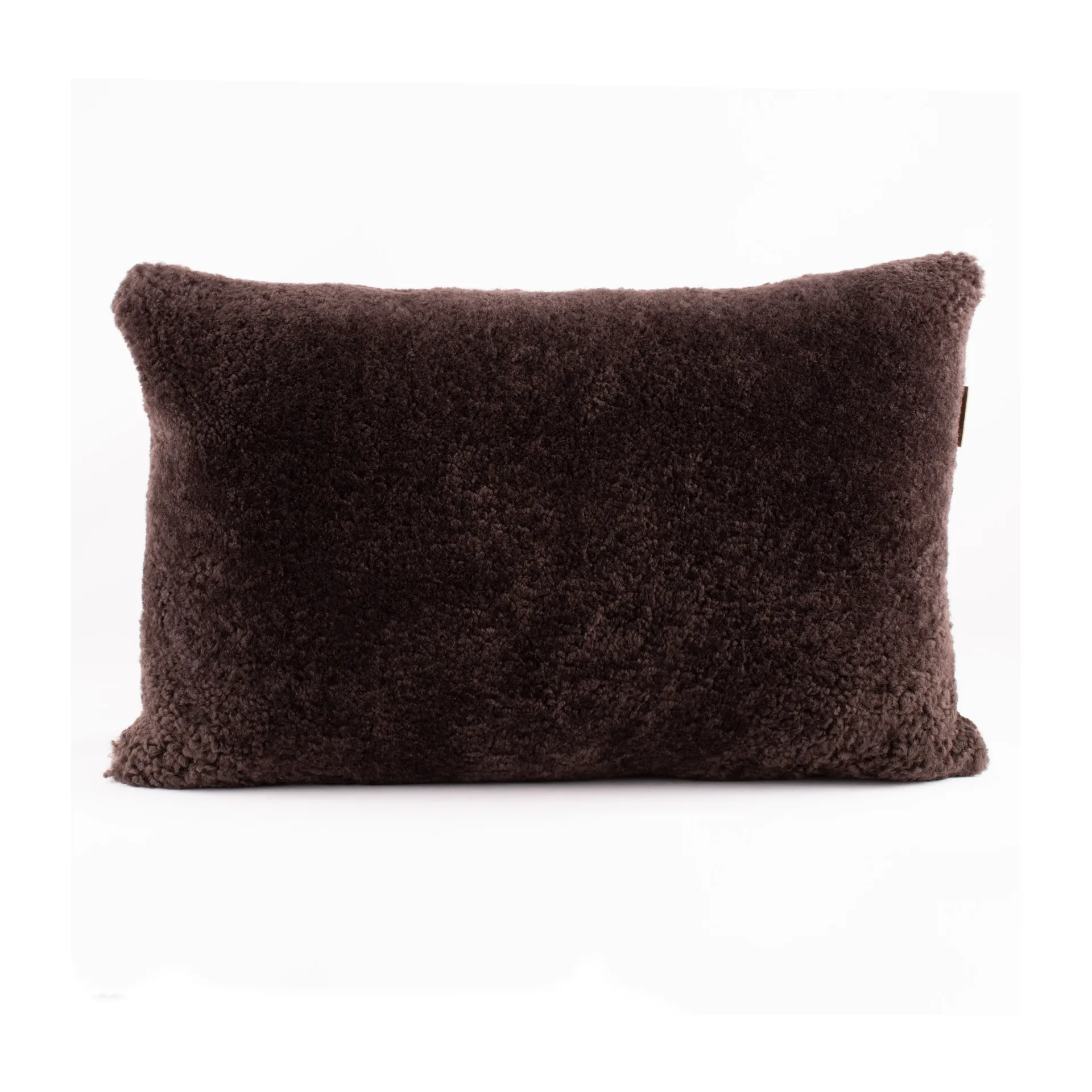 Shepherd Lina sheep skin cushion 40 x 30 cm, dark brown Shepherd of Sweden