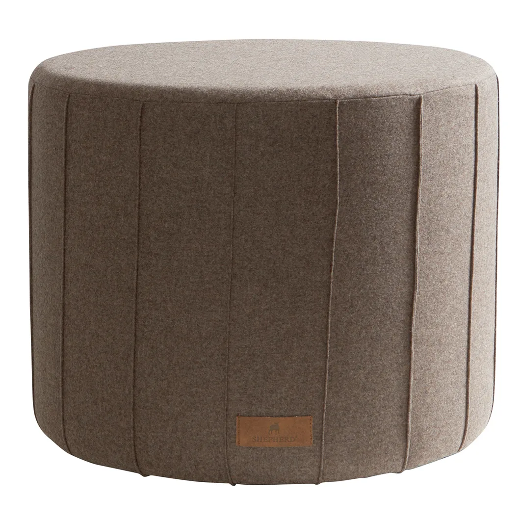 Shepherd pouf Anja 40x50 cm, cappuccino (brown) Shepherd of Sweden