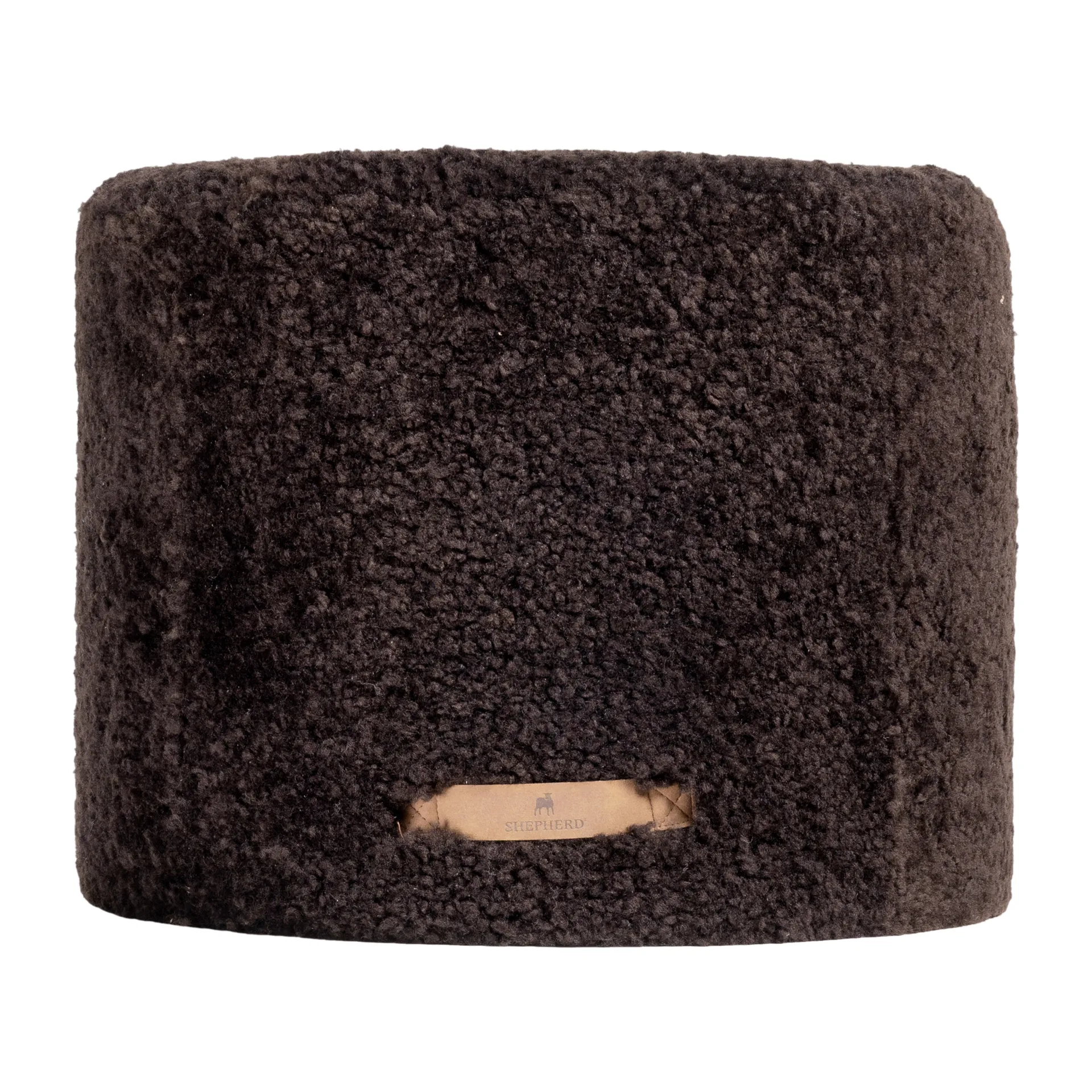 Shepherd pouf Frida 50x40 cm, dark brown Shepherd of Sweden