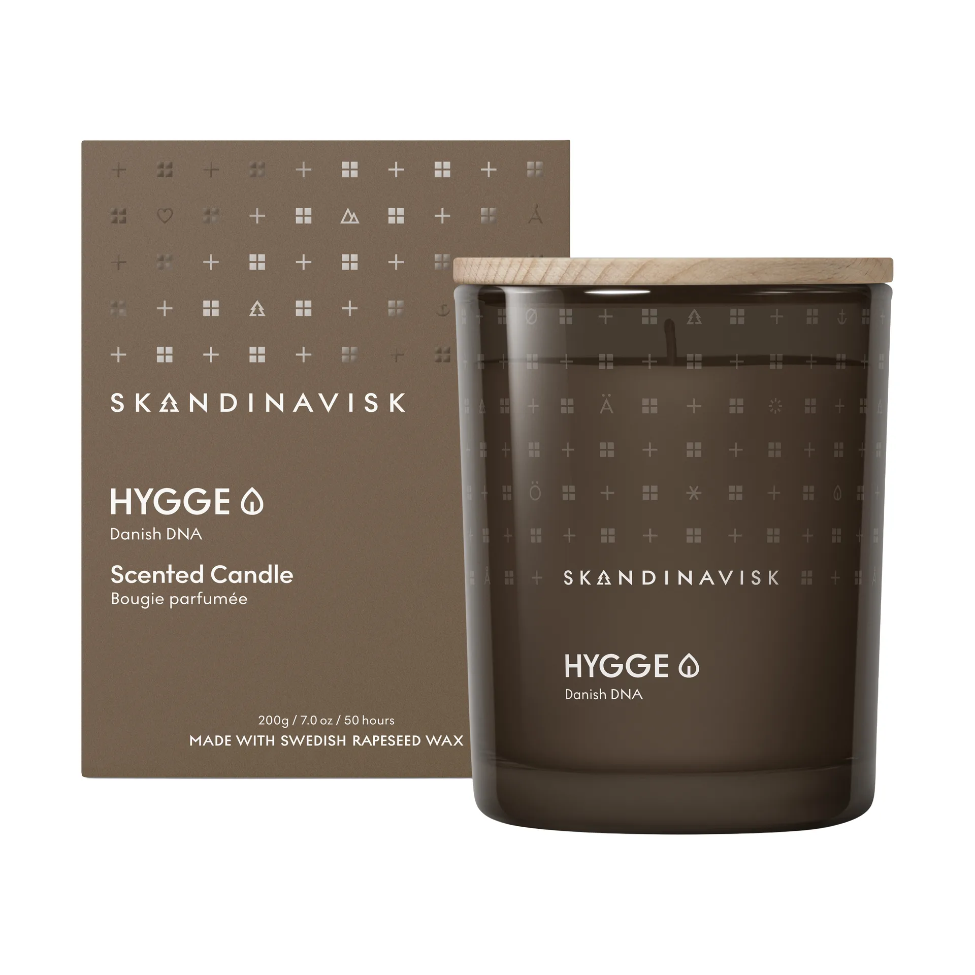 Hygge scented candle with lid, 200 g Skandinavisk