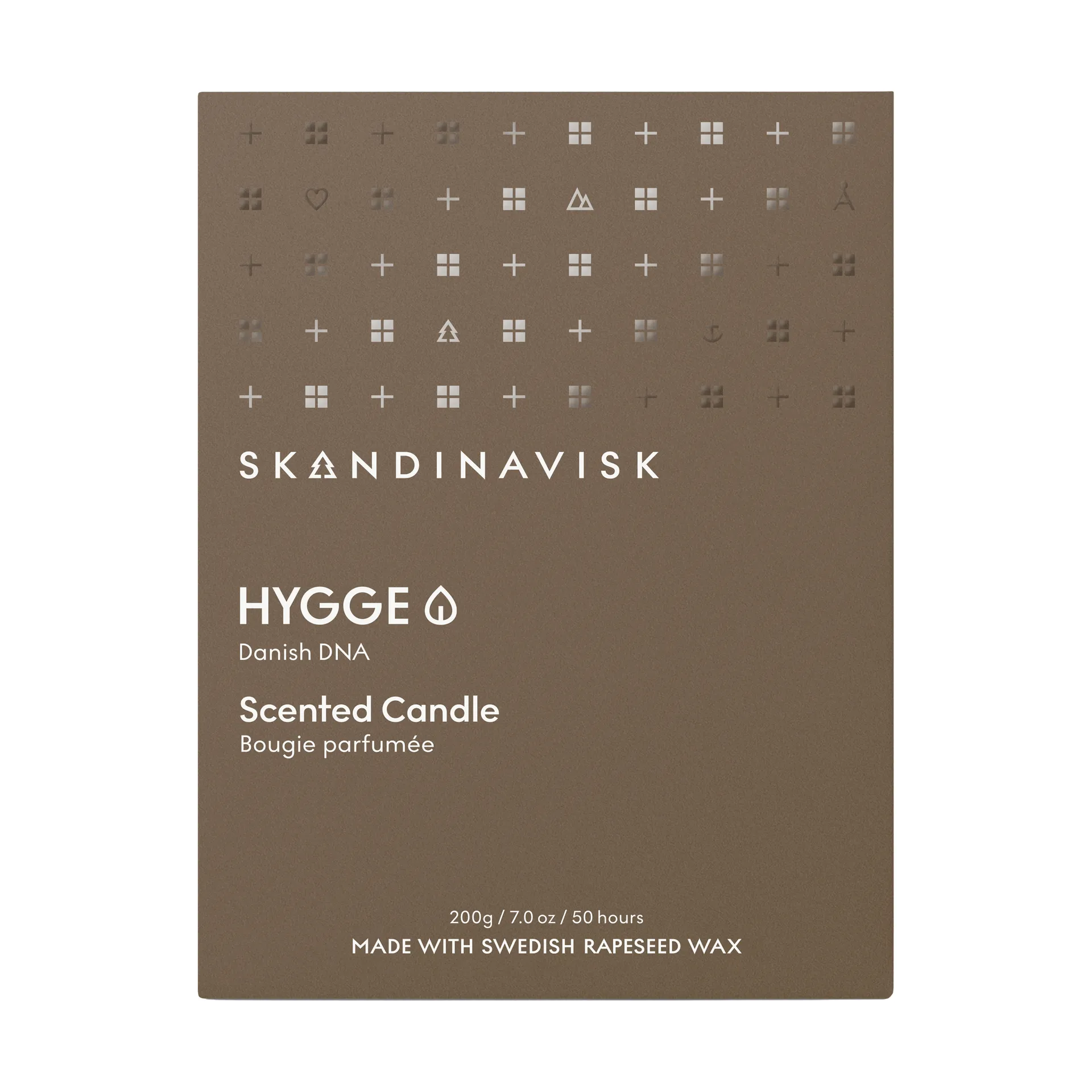 Hygge scented candle with lid, 200 g Skandinavisk
