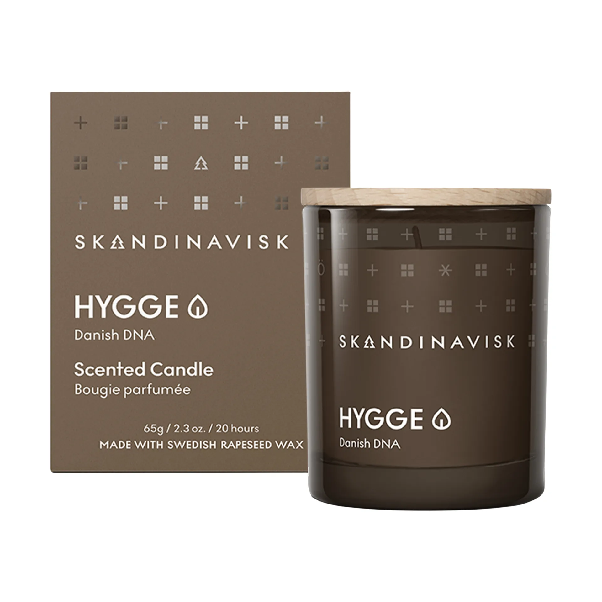 Hygge scented candle with lid, 65 g Skandinavisk