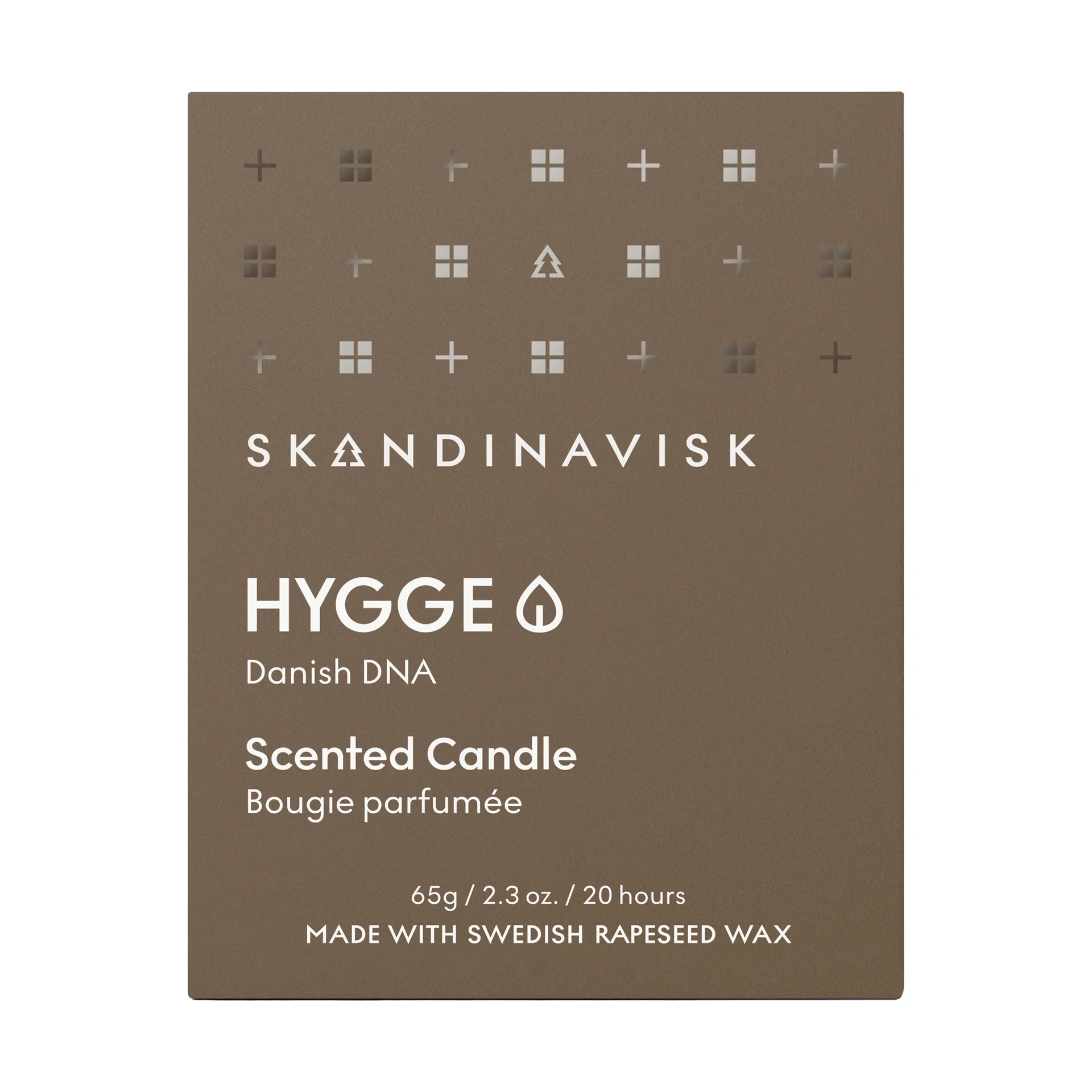 Hygge scented candle with lid, 65 g Skandinavisk
