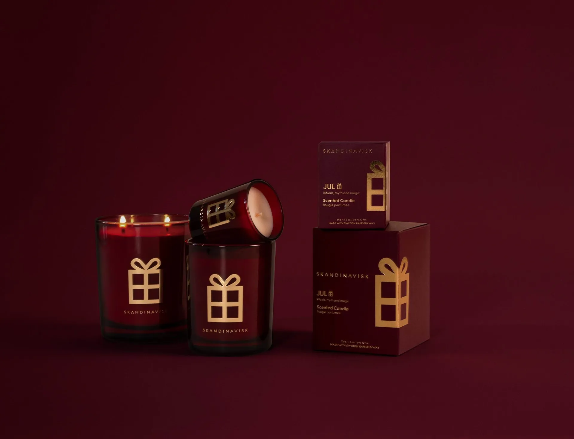 Jul Gold Symbol scented candle, 350 g, 2 wicks Skandinavisk
