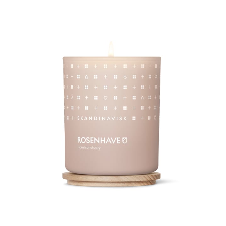 Rosenhave scented candle with lid, 200 g Skandinavisk