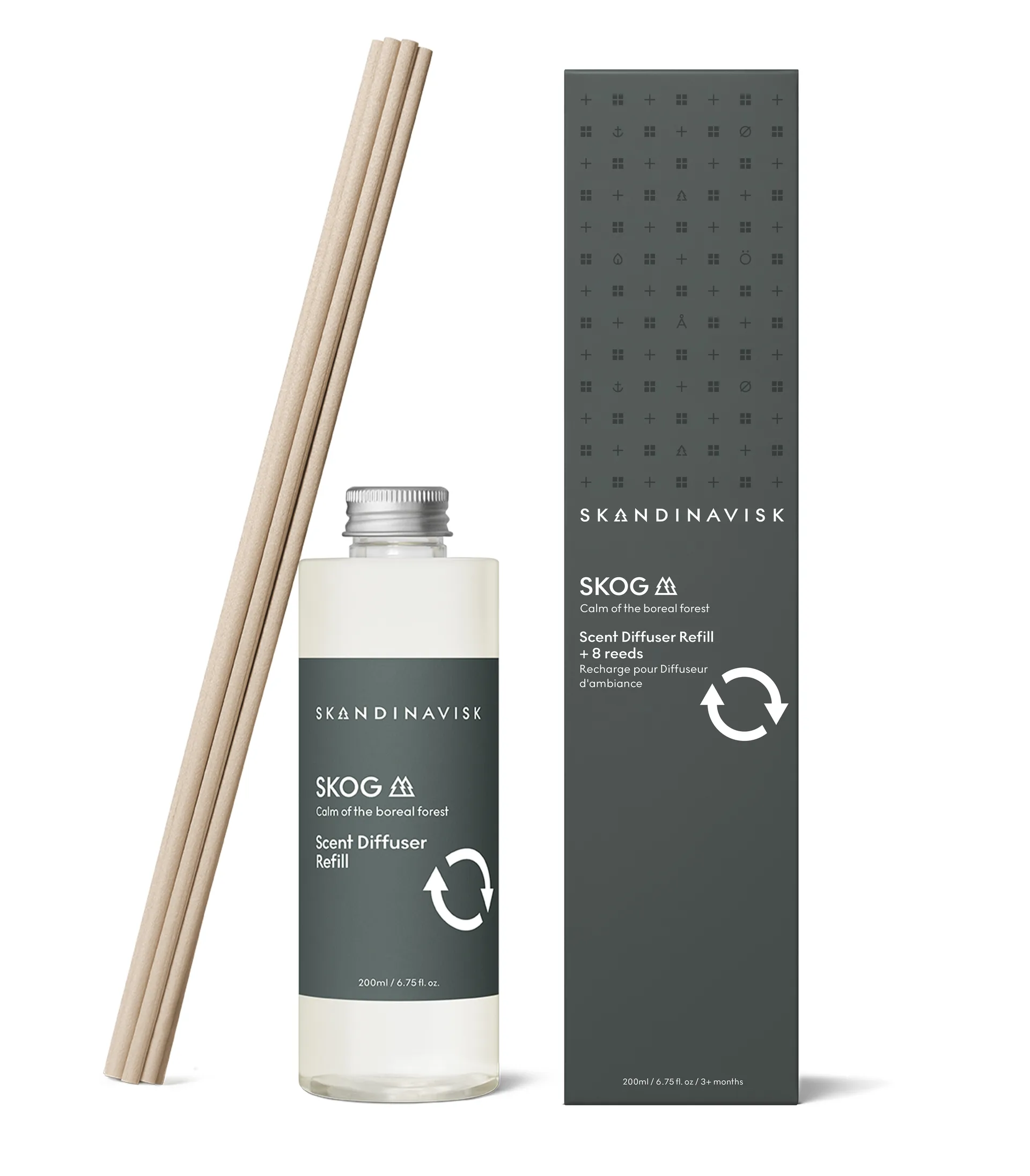 Skandinavisk refill to fragrance sticks 200 ml, Skog Skandinavisk