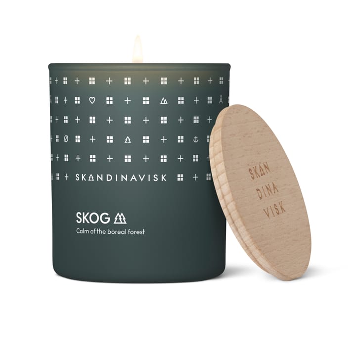 Skog scented candle with lid, 200 g Skandinavisk