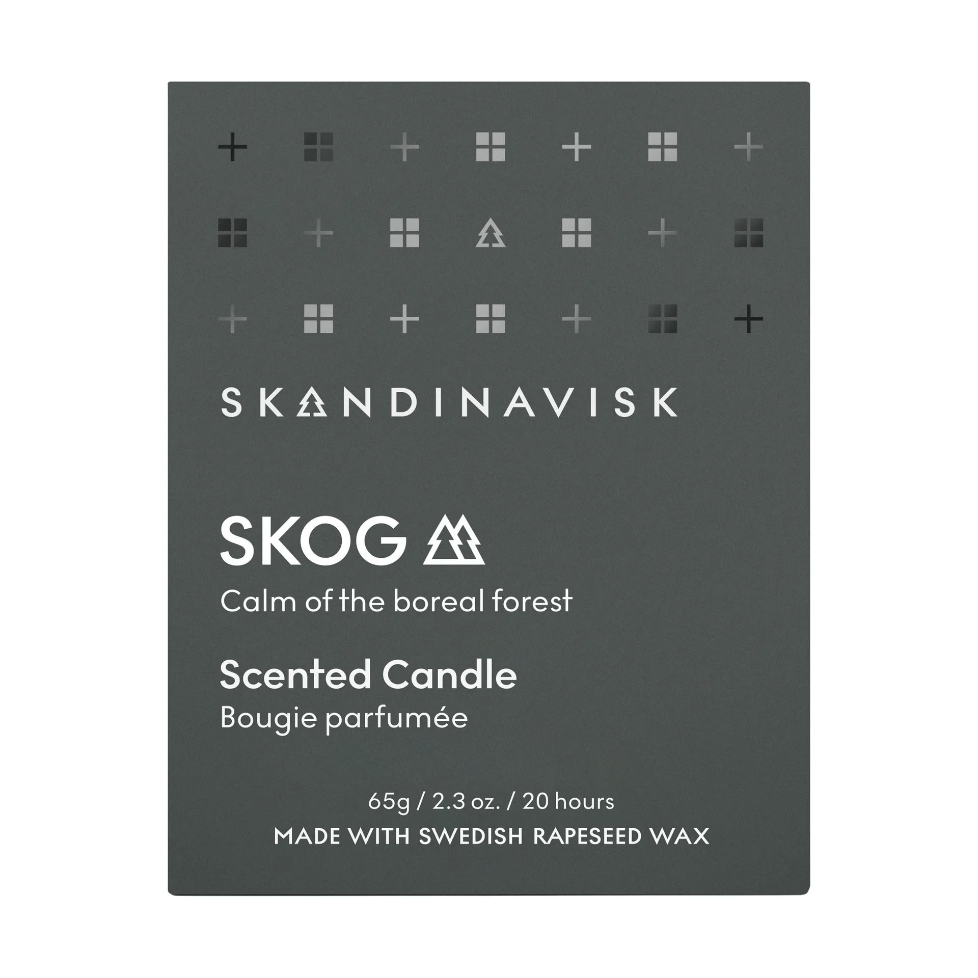 Skog scented candle with lid, 65 g Skandinavisk