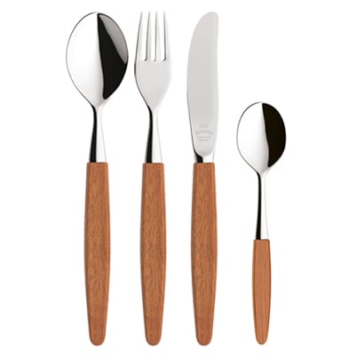 Skaugum gift set cutlery 4 pieces, Ecco Teak Skaugum of Norway