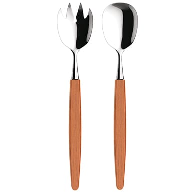 Skaugum salad cutlery, Ecco Teak Skaugum of Norway