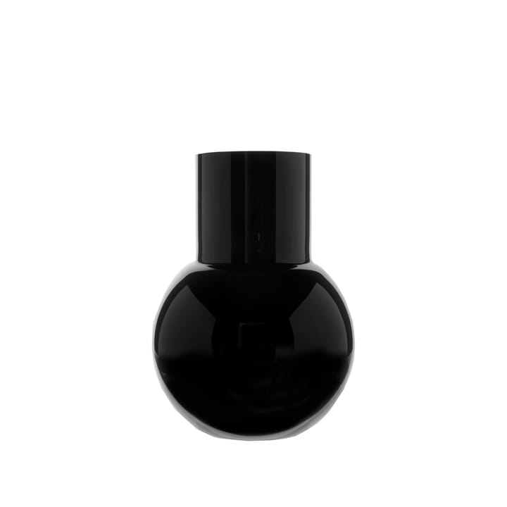 Pallo vase, Black 20 cm Skrufs Glasbruk