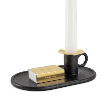 Chamber candlestick with matchbox holder - Solstickan chamber candlestick incl match case - Solstickan Design